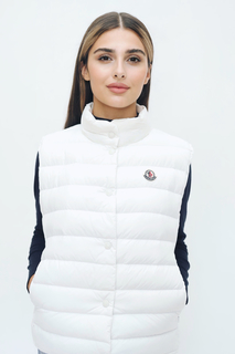 Утепленный жилет женский Moncler Liane белый S