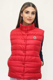 Утепленный жилет женский Moncler Liane красный L