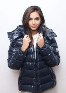 Пуховик женский Moncler Bady синий 3XL