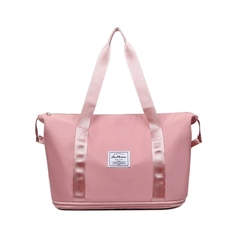 Дорожная сумка женская OEM ДС розовая, 30х42х25 см