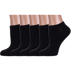 Комплект носков женских Hobby Line 5-Нжу565 черных 36-40, 5 пар