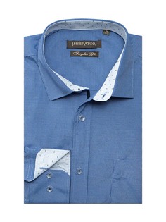 Рубашка мужская Imperator Vichy 9-OK синяя 40/178-186