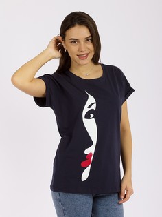 Футболка женская DAIROS GD69301406 синяя 2XL