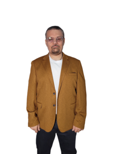 Пиджак мужской Victor Enzo 50441234 коричневый 66 RU
