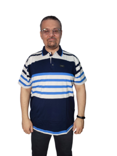 Футболка мужская Polo Pepe 159611 синяя 3XL