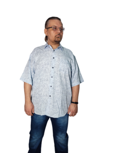 Рубашка мужская Olser 19023525 голубая 5XL