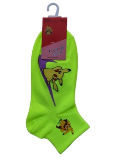 Носки женские Супер Носки SS-luminescent-Pokemon желтые 37-42