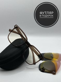 Солнцезащитные очки женские SunGold Магнит коричневые магнитные