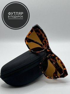 Солнцезащитные очки женские SunGold КошкаКлетка, коричневые