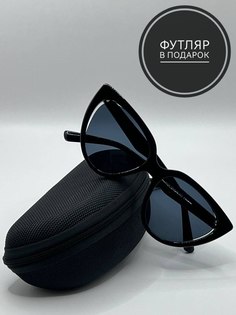 Солнцезащитные очки женские SunGold Кошка, черные
