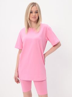 Футболка женская MOM 1 2152 розовая 3XL