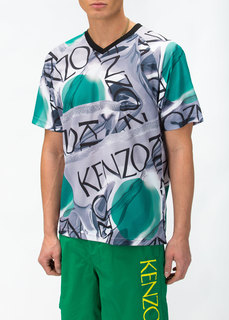 Футболка мужская NoBrand 5TS205 серая L Kenzo