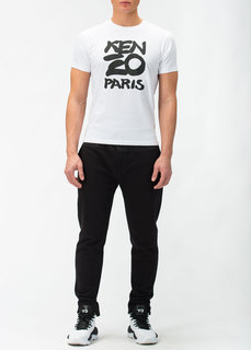 Футболка мужская NoBrand 5TS018 белая S Kenzo