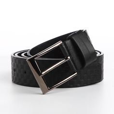 Ремень мужской Великан черный, 135 см No Brand
