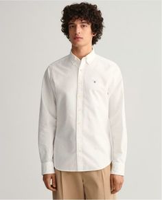 Рубашка мужская GANT 359902 белая L