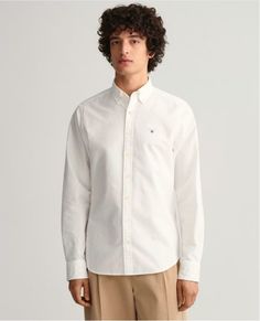 Рубашка мужская GANT 359902 белая XL