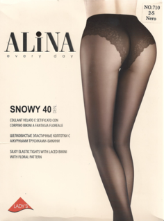 Колготки женские ALINA 710 черные 3