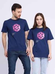 Футболка унисекс КосмоМерч Алжир синяя XL