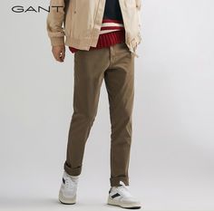 Брюки мужские GANT 1505153 коричневые 38 RU