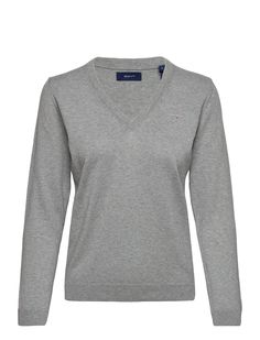 Пуловер женский GANT 483042 серый XS