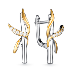 Серьги из серебра Dewi 901022621, фианит