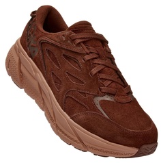 Кроссовки унисекс Hoka Clifton L Suede коричневые 7.5 US