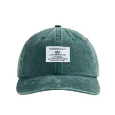 Кепка мужская Alpha Industries Battlewash dark green, one size