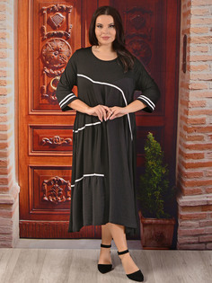 Платье женское DARKWIN DARK9782 черное 58-60 RU