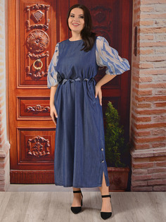 Платье женское DARKWIN DARK9799 синее 62-64 RU