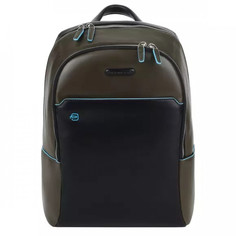 Рюкзак мужской Piquadro CA3214B2 зеленый/черный, 39x27х15 см