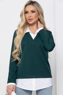 Пуловер женский LT Collection На высоте зеленый 44 RU