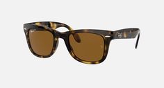 Солнцезащитные очки унисекс Ray-Ban RB4105 коричневые