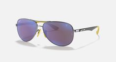 Солнцезащитные очки унисекс Ray-Ban RB8313M фиолетовые