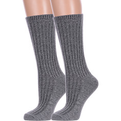 Комплект носков женских Hobby Line 2-нус80159-52-03 серых 36-40, 2 пары