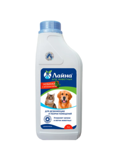 Средство для уборки за животными Лайна дезинфицирующий концентрат с запахом пихты 1 л Laina