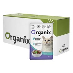 Влажный корм Organix с индейкой для стерилизованных кошек 85 г х 25 шт