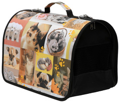 Сумка-переноска Пижон с принтом, 40x25x28 см, в ассортименте