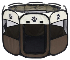 Тентовый вольер-манеж PETSROOM, для собак, кошек, щенков, складной, 73х73х43 см