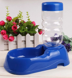 Автопоилка для животных COSY синяя, пластик, 21,5х12,5х5,5 см