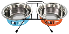 Миска Triol Water&Food, двойная на подставке, 2x0,4 л