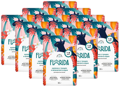 Влажный корм для кошек FLORIDA для взрослых кошек с тунцом и шпинатом 12 шт по 85 г