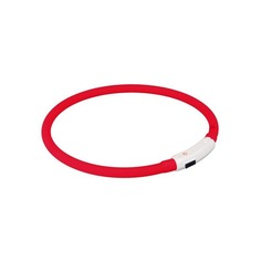 Ошейник светящийся для собак AT, универсальный, красный USB зарядка