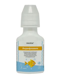 Кондиционер Нилпа Акрифлавин освобождает водную среду от патогенных бактерий, 100 мл No Brand