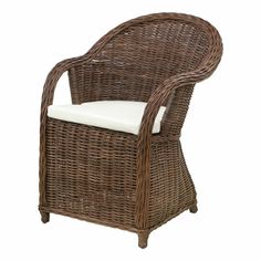 Кресло Rattan grand Riyad с подушкой medium brown
