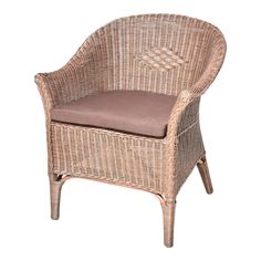 Кресло Rattan grand Roma с подушкой medium brown