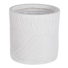 Цветочный горшок L&t pottery Leaf цилиндр белый 1 шт.