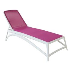 Шезлонг Nardi Атлантико Rosa пластик бело-розовый 204 x 70 x 99 см