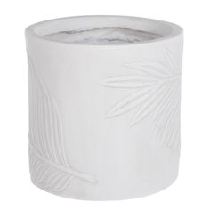 Цветочный горшок L&t pottery Leaf цилиндр белый 1 шт.