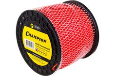 Леска для триммера витая квадрат 3 мм Champion Twisted square C7015 164 м