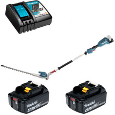 Кусторез штанговый Makita DUN500WRM2 18В 2x4Ач, з/у